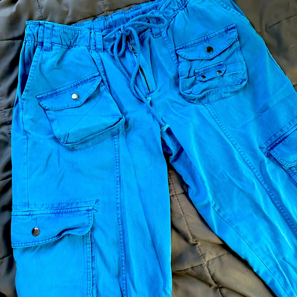 Free People Tahiti Cargo Trousers Catalina